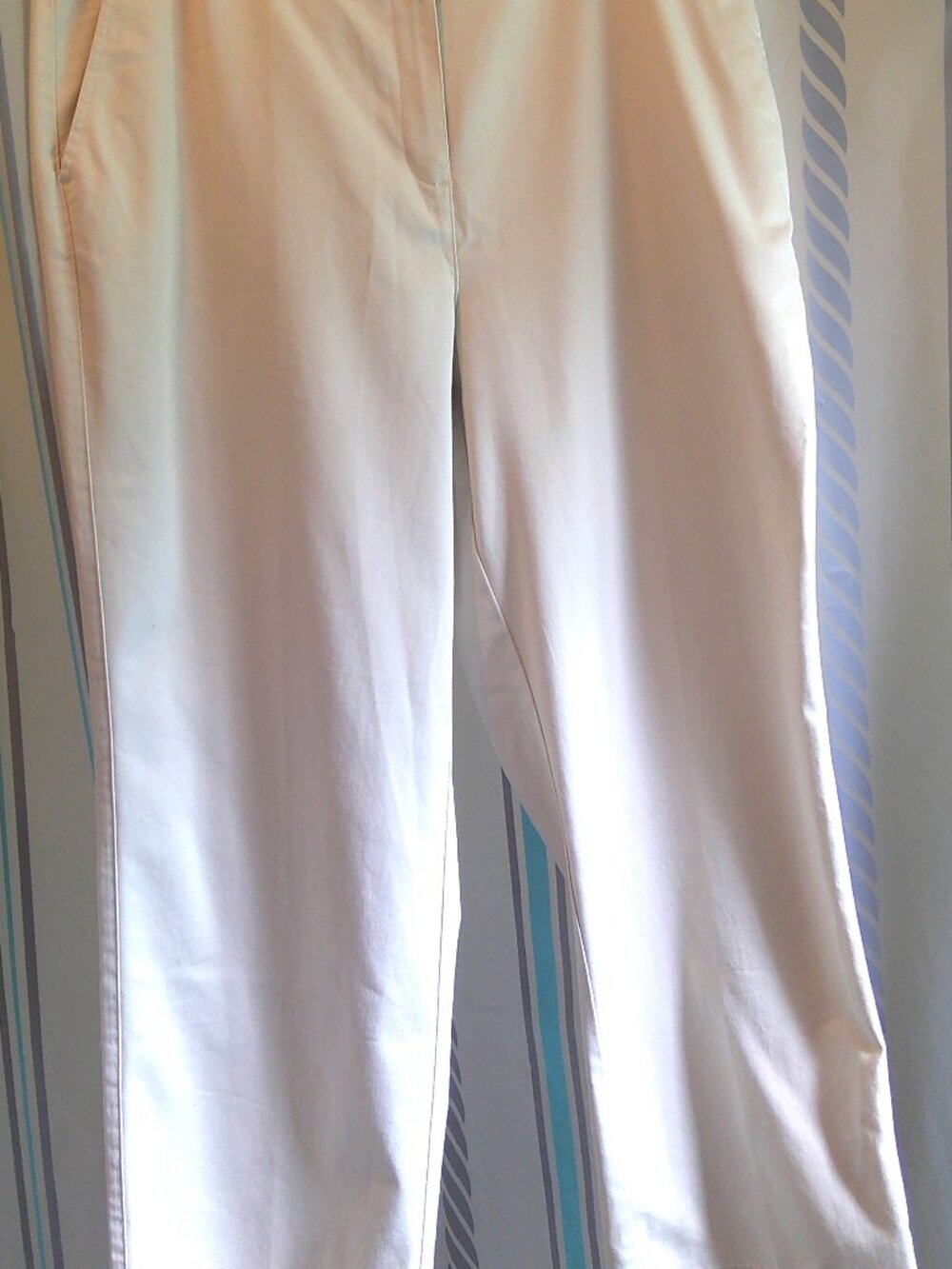 New LL BEAN Women's Classic Fit No Wrinkle Comfort Waist Chino Pant Khaki Sz 18P